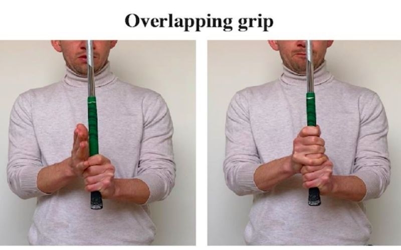 cách cầm kiểu Overlapping Grip