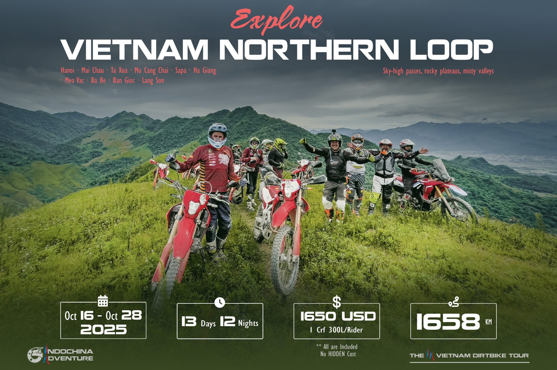 đơn vị tổ chức tour phượt Iadventuretours