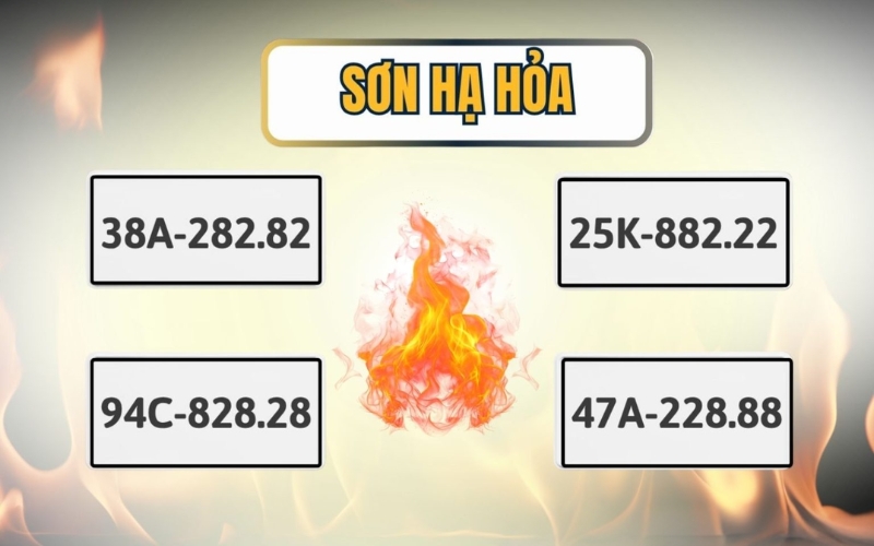 biển số xe hợp mệnh Sơn Hạ Hỏa