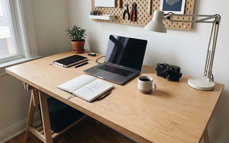 Chất liệu bàn văn phòng gỗ tự nhiên