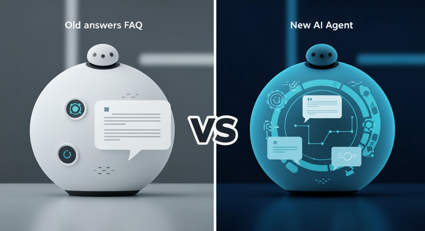 Sự khác nhau giữa chatbot cũ và AI agent thế hệ mới